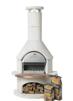 Buschbeck Rondo Outdoor Fireplace White