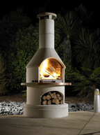 Buschbeck Rondo Outdoor Fireplace White