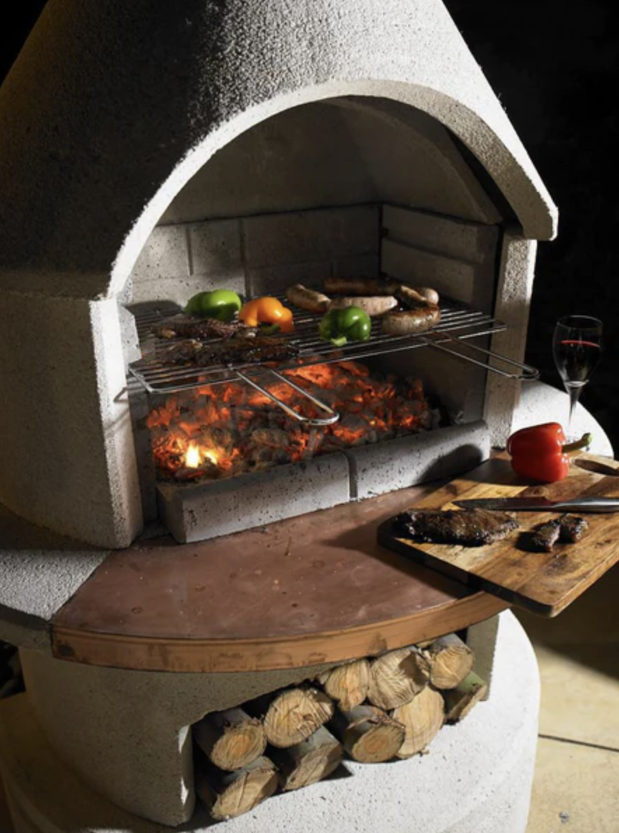Buschbeck Rondo Outdoor Fireplace White