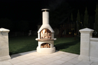 Buschbeck Rondo Outdoor Fireplace White