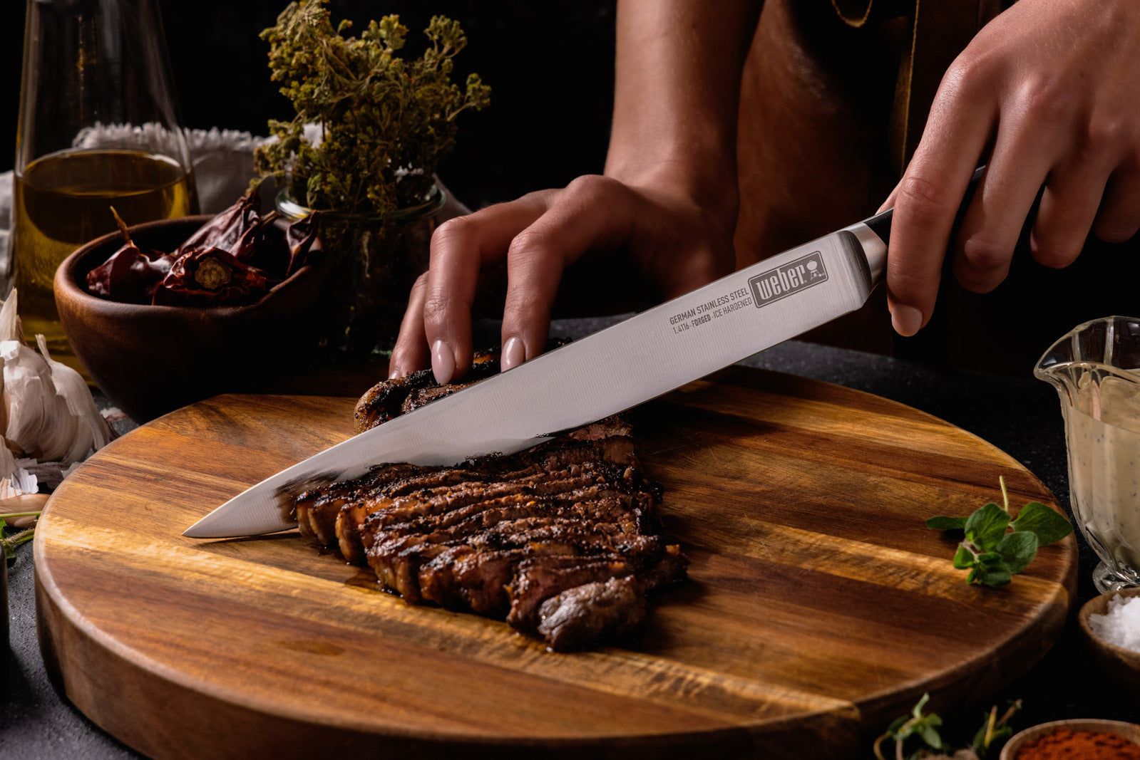 Weber 25cm Carving Knife BLK