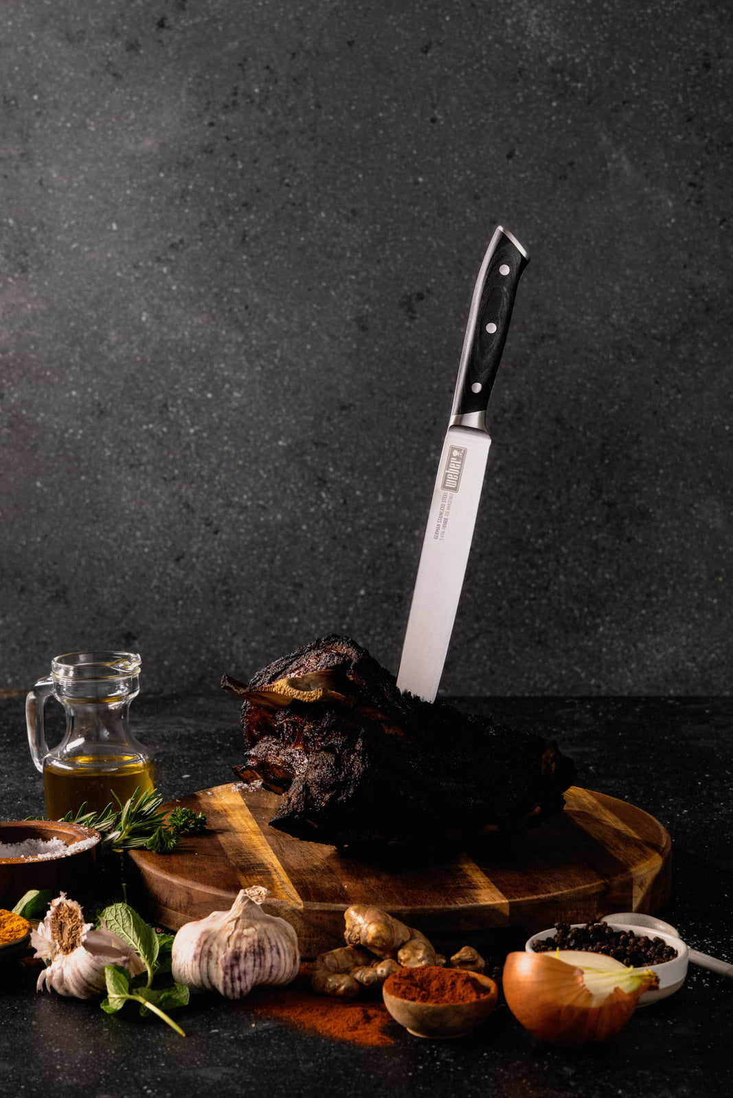 Weber 25cm Carving Knife BLK