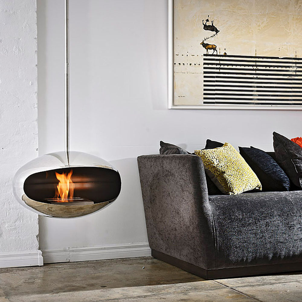 Cocoon Aeris Ethanol Fireplace Stainless Steel- Standard