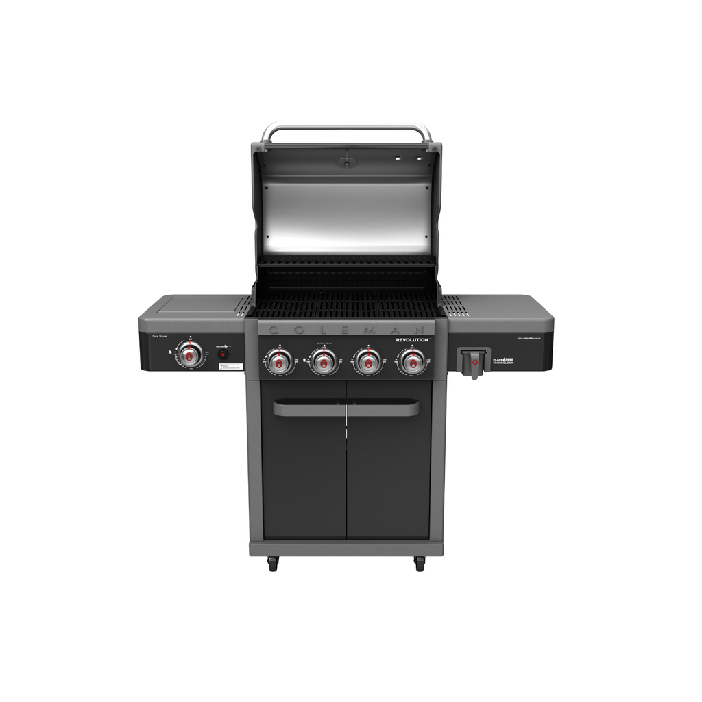 Coleman Revolution 4 Burner BBQ w/ Side Burner - Black Matte