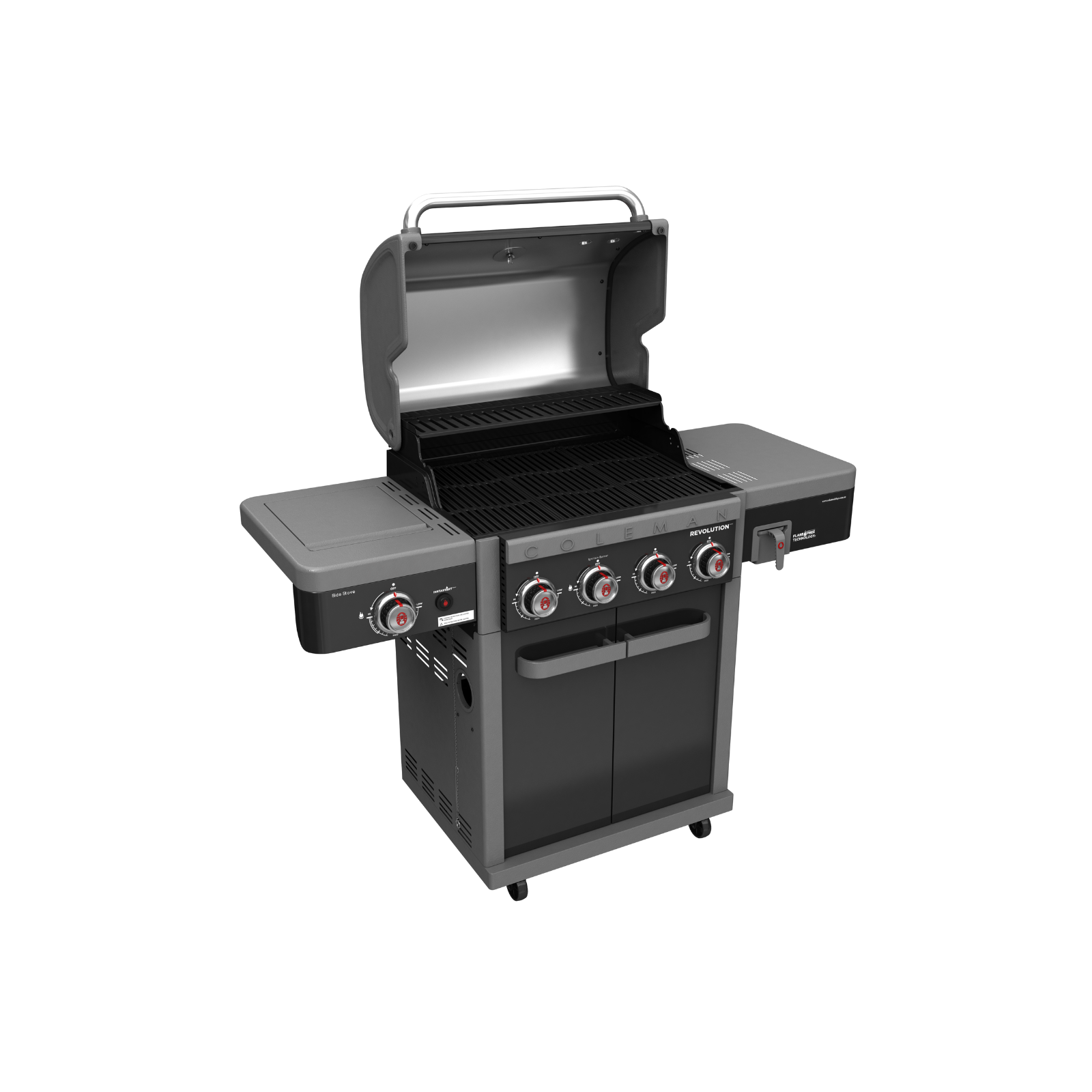 Coleman Revolution 4 Burner BBQ w/ Side Burner - Black Matte
