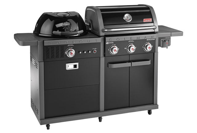 Coleman Revolution Dual Fuel, Charcoal & Gas Matte Black