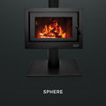 Kemlan Cube Freestander w/Sphere Base - Black