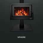 Kemlan Cube Freestander w/Sphere Base - Black