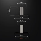 Kemlan Cube Freestander w/Sphere Base - Black