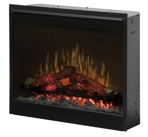 Dimplex 26 Inch 2kW LED Firebox - Black w/ Log effect finish