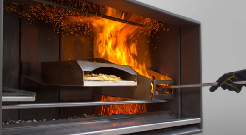 Escea EK1550 Outdoor Wood Fireplace Kitchen