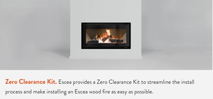 Escea TC950 Inbuilt Wood Fire