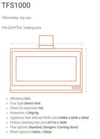 Escea TFS1000 Freestanding Wood Fire