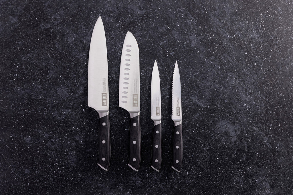 Weber Everyday Set (4pc - Chef, Santoku, Utility, Serrated Utlity)