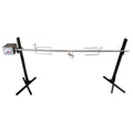 Flaming Coals Heavy Duty Portable Camping Spit Roaster w 60kg Motor and Roast Skewer