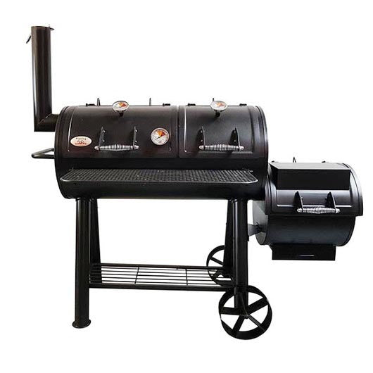 Flaming Coals Offset Smoker