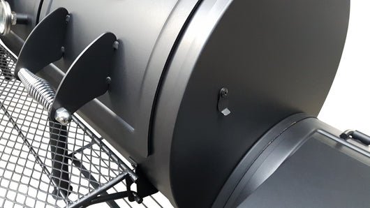 Flaming Coals Offset Smoker