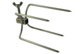 Flaming Coals Small 4 Prong Rotisserie Fork for Chicken suits 10mm square(pair)