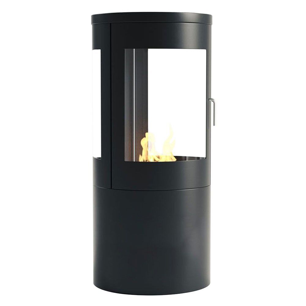 Foco Colombus F/S Bioethanol Fireplace w 360 View - Black