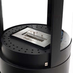 Foco Colombus F/S Bioethanol Fireplace w 360 View - Black