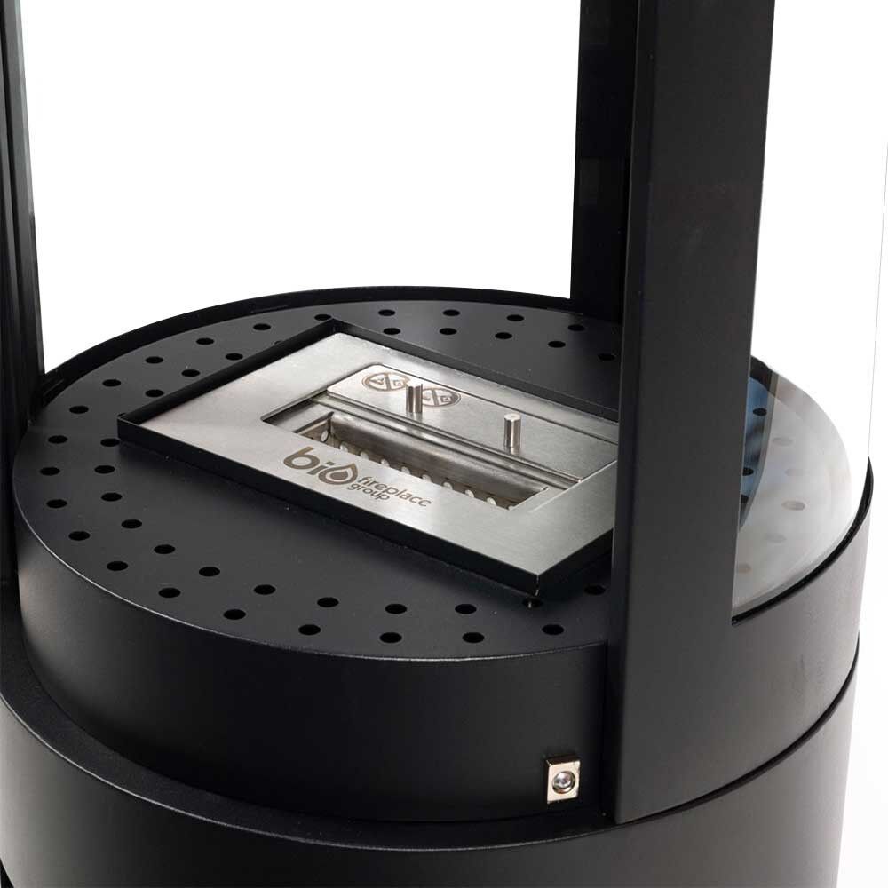 Foco Colombus F/S Bioethanol Fireplace w 360 View - Black