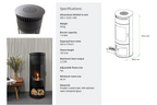 Foco Washington Freestanding Ethanol Fireplace
