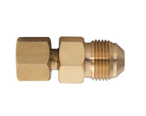 GASMATE ADAPTOR 5/8" UNF-M (3/8"SAE) - 1/4" BSPP-F (at manifold)