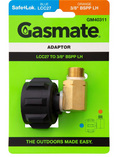 GASMATE ADAPTOR 90DEG LCC27 to 3/8" BSPP-LH