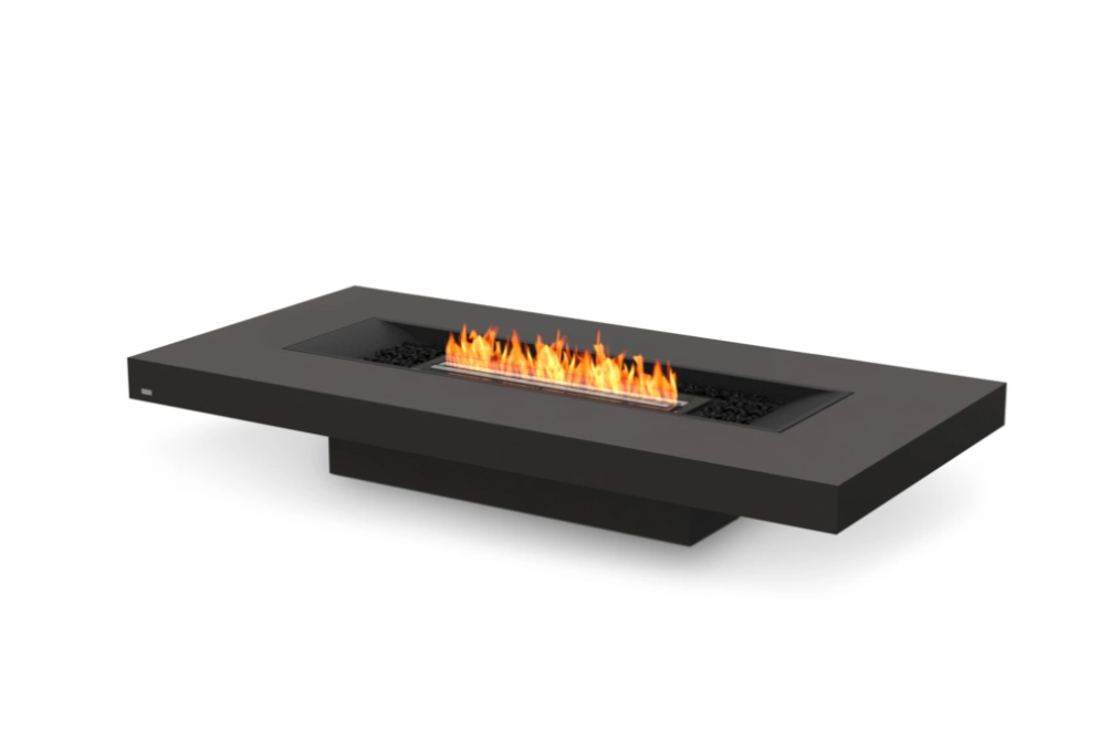 Gin 90 Low Fire Pit Table with Black Burner