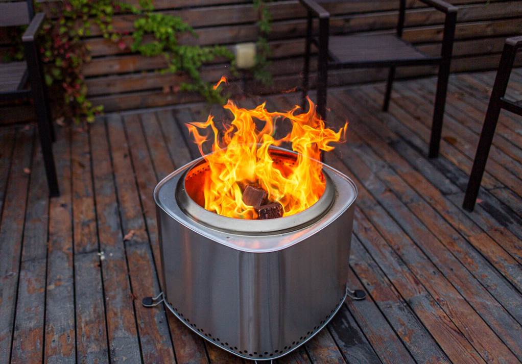Grandfire Flame Engine Smoke Less Fire Pit-Round