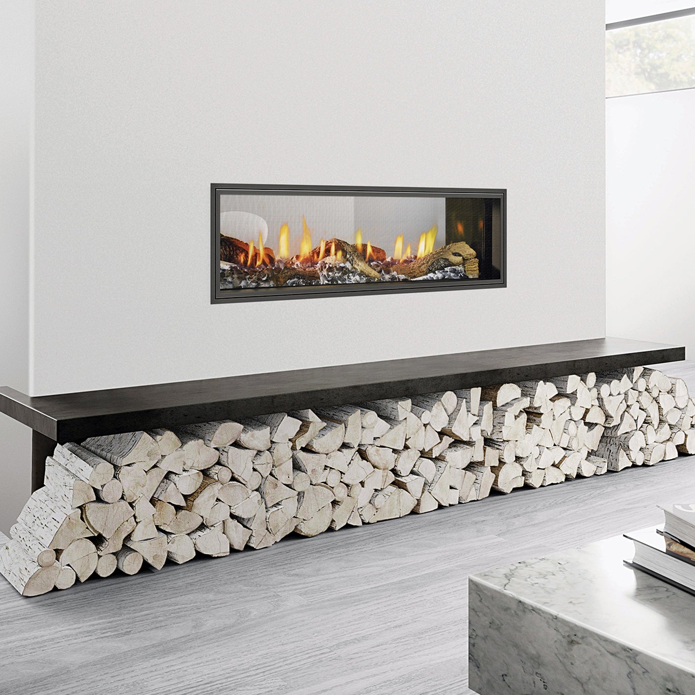 Heat & Glo See Through Mezzo 1300 Fire LPG