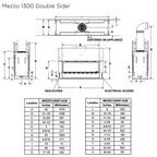 Heat & Glo See Through Mezzo 1300 Fire LPG