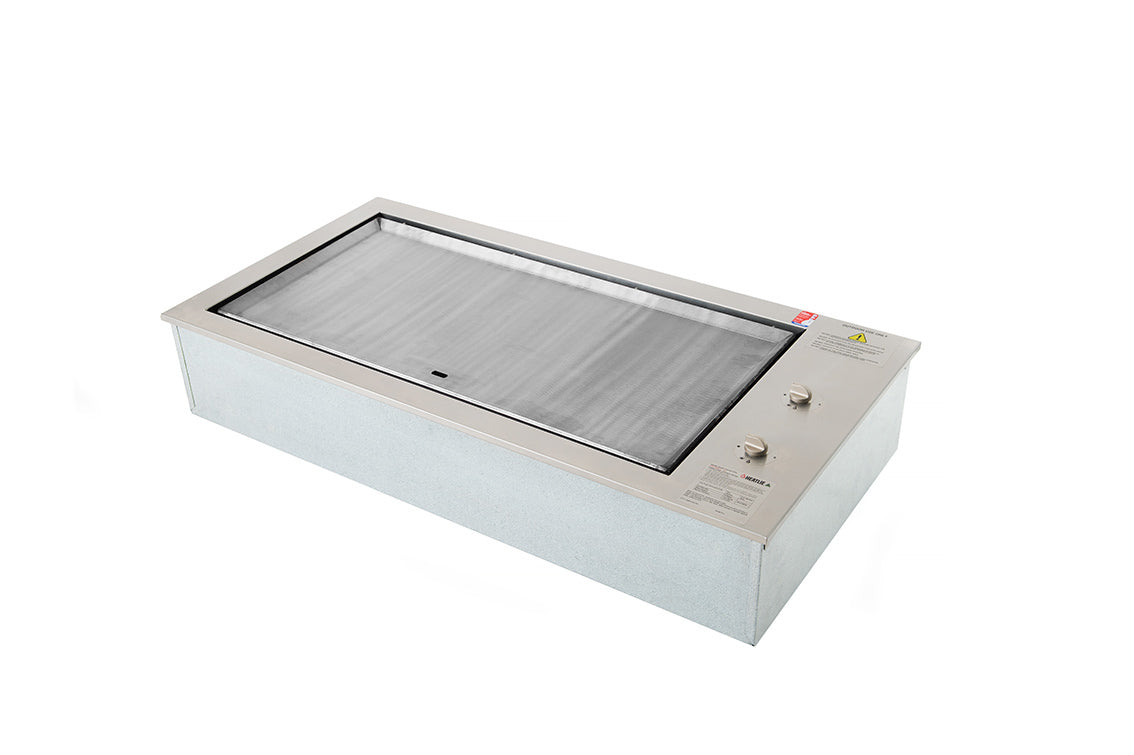 Heatlie IGE 850 S/S BBQ w M/S 5mm Plate, M/S Burners, LPG