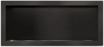 Icon Slimline Firebox 1350 w 1100 Burner - Black Fascia