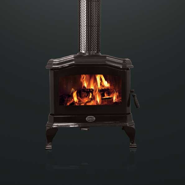 Kemlan C24 Cast Iron F/S w/Legs Metallic Black