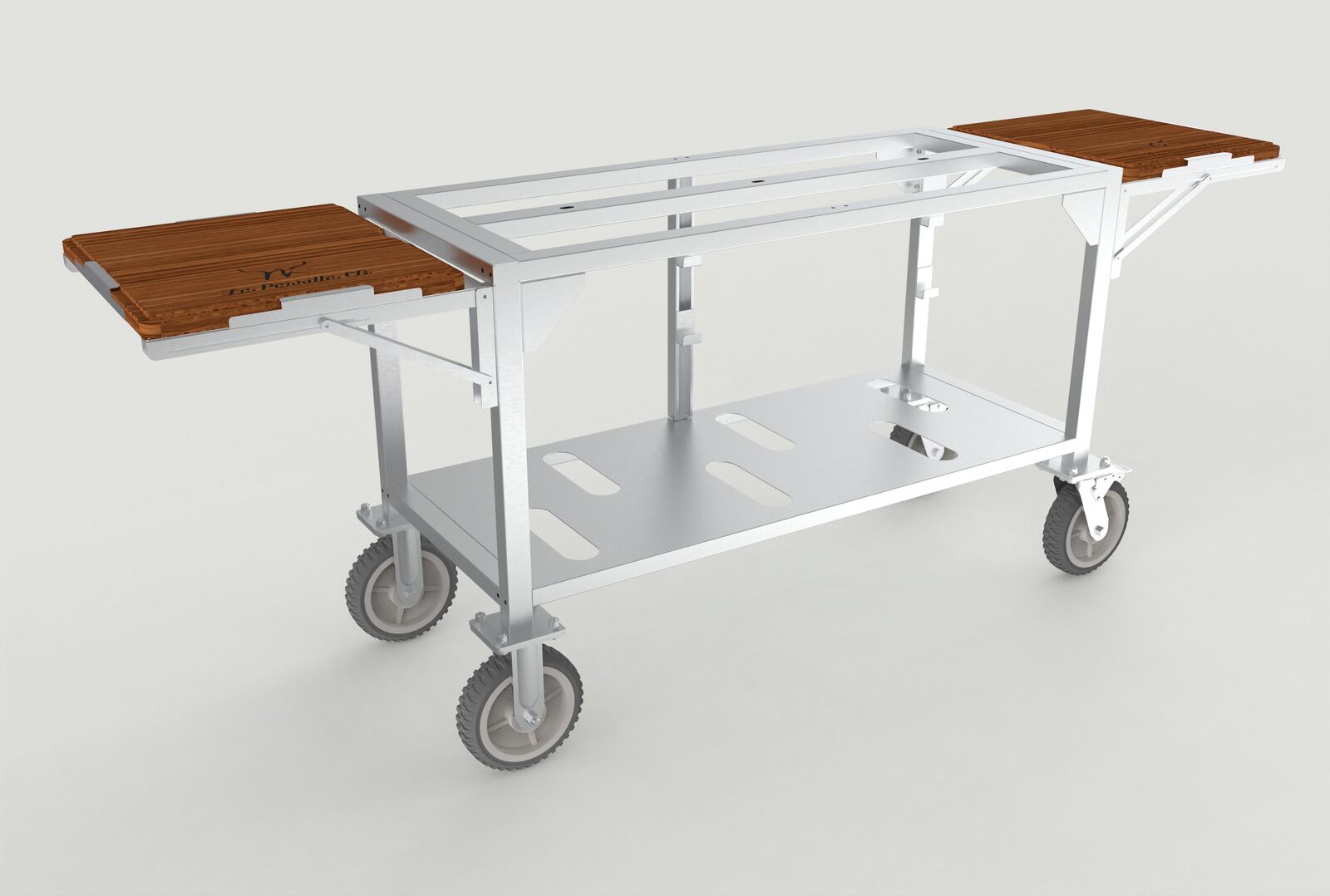 La Parrilla Stand with Wheels and Side Tables