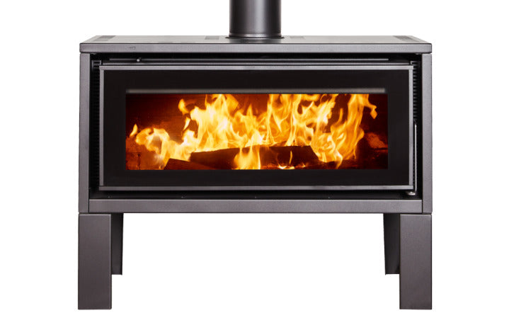 Maxiheat Geo F/S Wood Fire Metallic Black