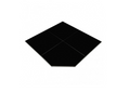 Maxiheat Hearth Corner Black Gloss 1.2m