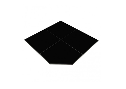 Maxiheat Hearth Corner Black Gloss 1.2m