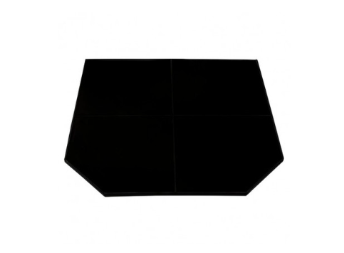 Maxiheat Hearth Gloss Black 1m x 1m Metal Edge
