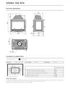 PAD - Siena Seven Fifty G4 Freestanding Wood Fireplace