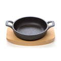 Pyrolux Oval Gratin - Cast Iron with Maple Tray