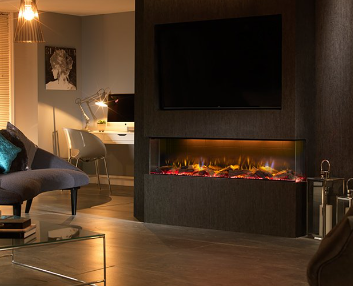Real Flame Vivente 1000 1/2/3 Sided Electric Fireplace