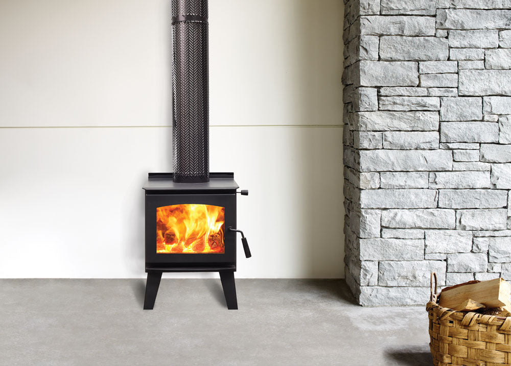 Regency Narrabri F100B F/S Wood Fire Black