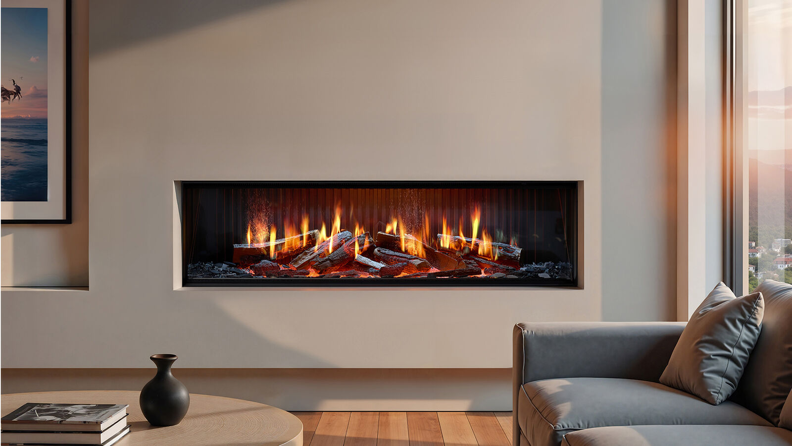 Rinnai EL Electric Fire 1500 3kW - 15 amp