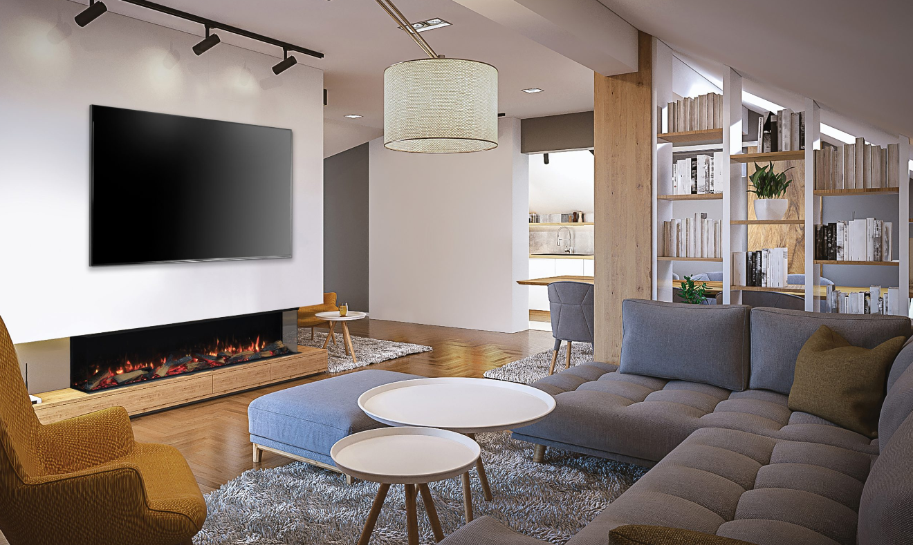Rinnai ES2200 Electric Fire 1/2/3 Sided Fireplace
