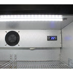 Schmick Black Bar Fridge 2 Door With Heated Glass And Triple Glazing Model Sk190-b