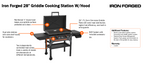 Blackstone Iron Forged 28 Griddle Cooking Station W/Hood