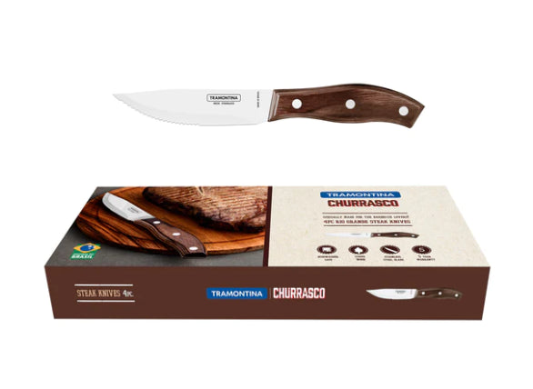 Tramontina 4PC CHURR RIO GRANDE FULL TANG STEAK Set