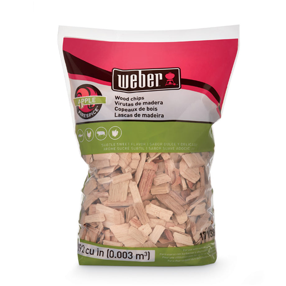 Weber Apple Wood Chips 900g New 17138